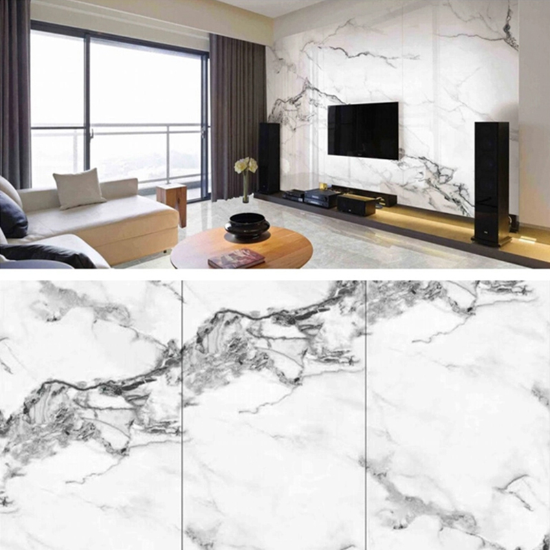 แผ่นหินอ่อน PVC เคลือบ UV ขนาด 1220 × 2800 มม. สำหรับเฟอร์นิเจอร์และ Cabinetry แผ่นผนังพลาสติกลามิเนตน้ำหนักเบาและทนทาน