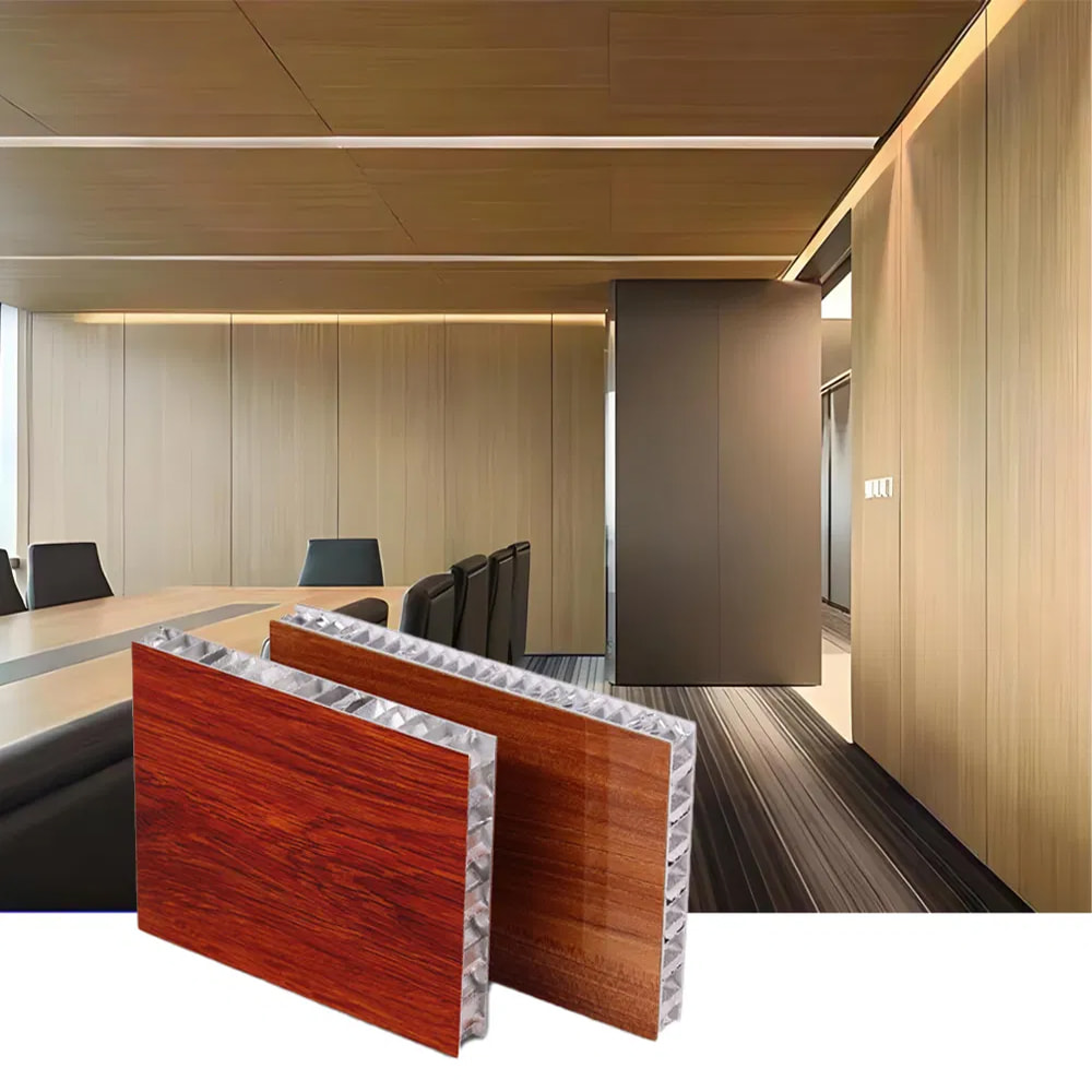 แผงรังผึ้งอลูมิเนียม 18 มม. สำหรับตู้และประตูห้องครัว โรงงานแผงรังผึ้งอลูมิเนียม