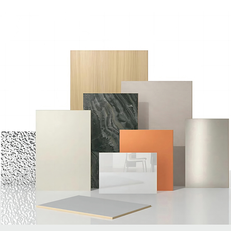 แผ่นคริสตัลคาร์บอนพีวีซีน้ำหนักเบาความหนาแน่นสูงป้องกันรอยขีดข่วนหนา 5 มม. - 8 มม. สำหรับการตกแต่งห้องน้ำในโรงแรมเชิงพาณิชย์ทนไฟ B1 เกรดผนังที่ทนทาน