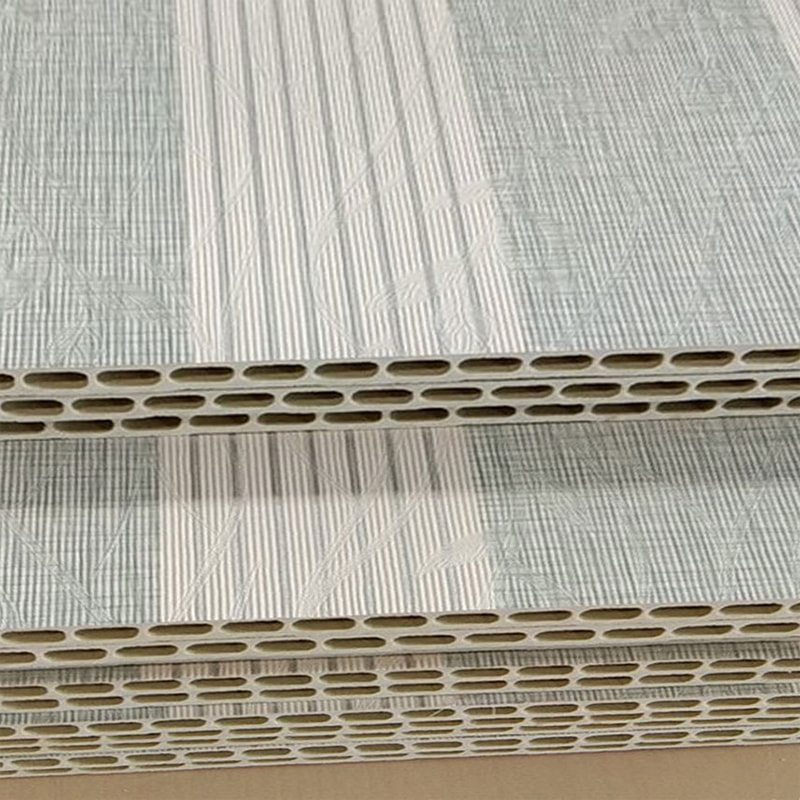 แผงผนังพีวีซีไฟเบอร์ไม้ไผ่แบบบูรณาการที่ทันสมัยสำหรับพื้นหลังทีวีแผงผนังแพ็คเกจแข็งสำหรับเพดานภายในสำหรับใช้ในโรงแรม