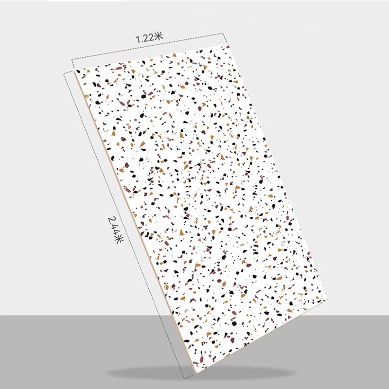 1220 มม. × 2440 มม. หินอ่อนทางเลือกพลาสติก PVC ยืดหยุ่น SPC ผนังและกระดานหินอ่อนเทียมเทียมเคลือบ UV แผ่นหินอ่อน PVC