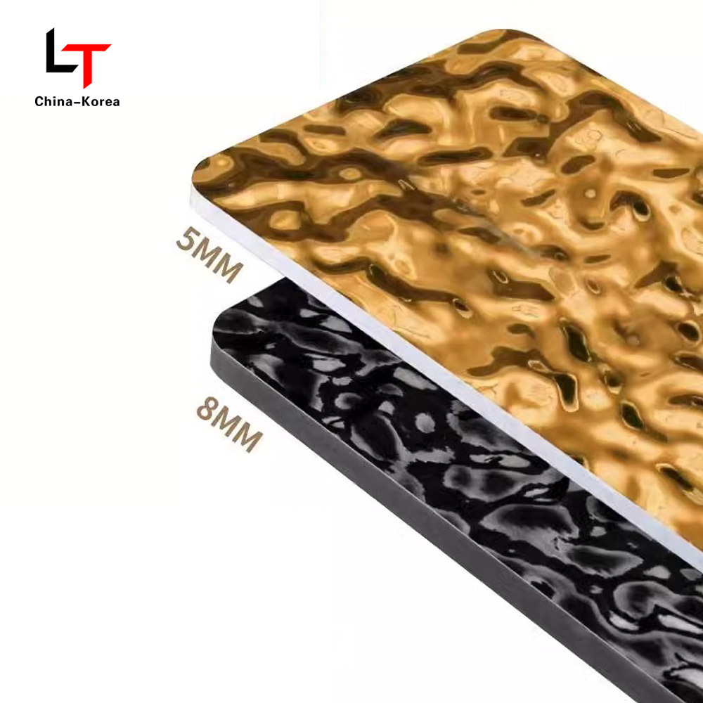 1220 × 2440 มม. เป็นมิตรกับสิ่งแวดล้อม PVC ไม้วีเนียร์ไม้แผ่นผนังตกแต่งสำหรับผนังในอาคารกันน้ำป้องกันรอยขีดข่วนติดตั้งง่าย