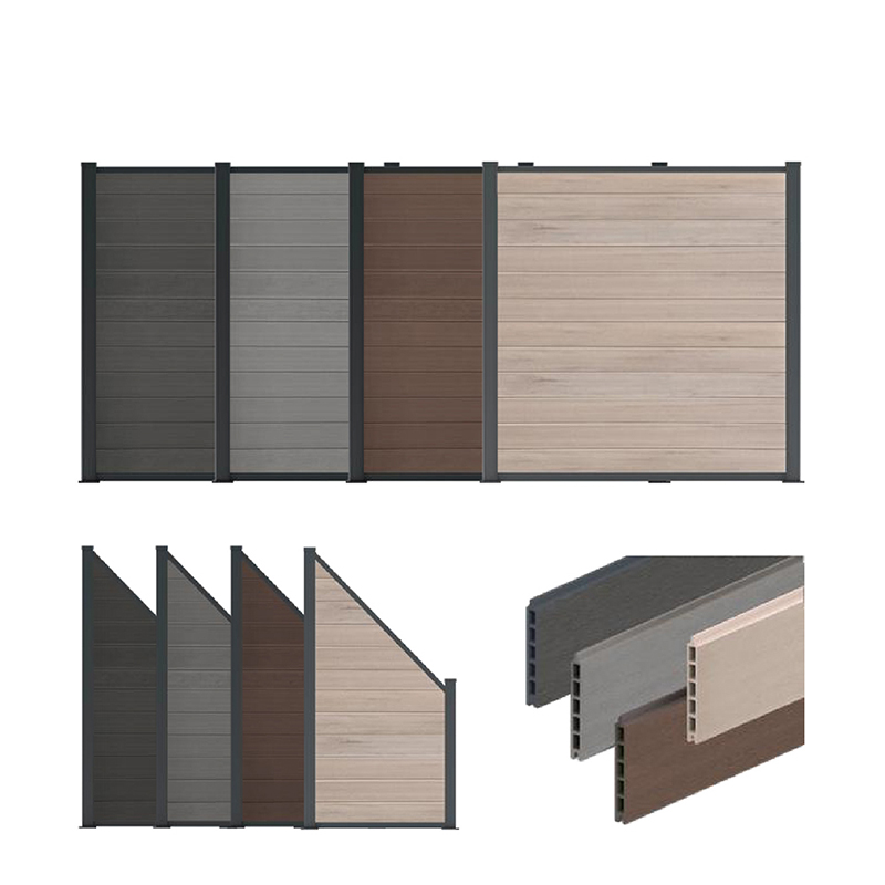 ไม้พลาสติกคอมโพสิตรั้ว Wpc บ้านสวนแผงรั้วลานดีกว่าไวนิลรั้วพีวีซีกันน้ำกลางแจ้งคณะกรรมการความเป็นส่วนตัว Hdpe