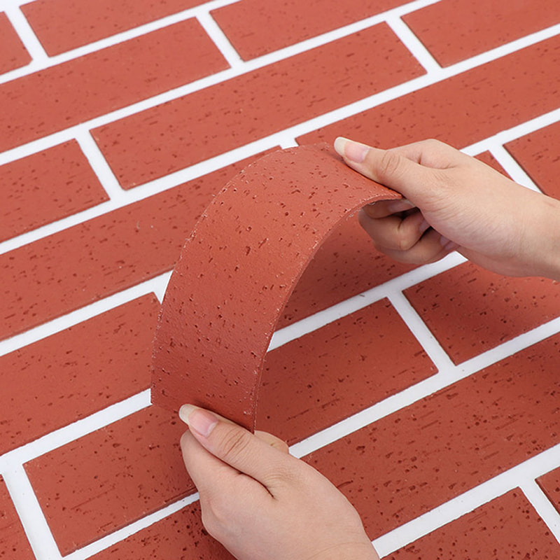 การออกแบบที่ทันสมัยแผ่นผนังน้ำหนักเบาทนไฟวัสดุใหม่หุ้มหินอ่อน กระเบื้อง MCM ที่ยืดหยุ่น ครอบคลุมผนังหินเชิงเส้น