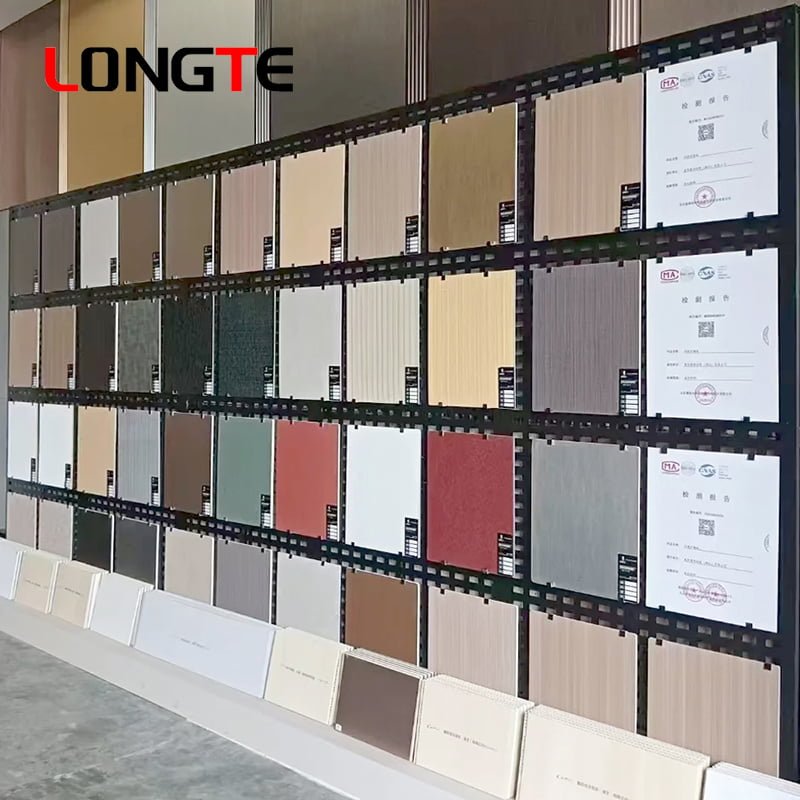 Wood Veneer PVC Wall Panels for TV Background